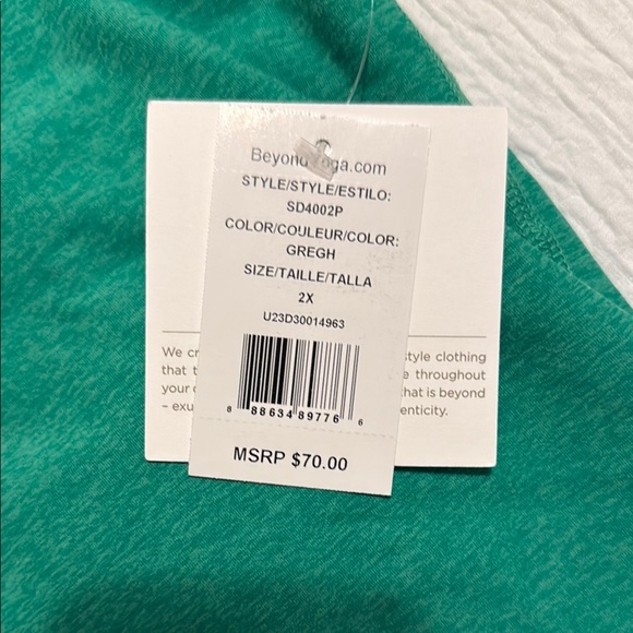🆕‼️- NWT - Beyond Yoga Green Racerback Tank - Size 2X - Picture 2 of 4